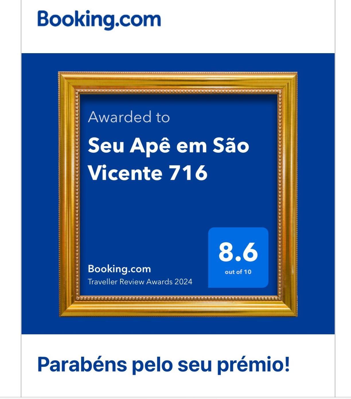 Seu Ap Na Praia Apartment Sao Vicente  Bagian luar foto
